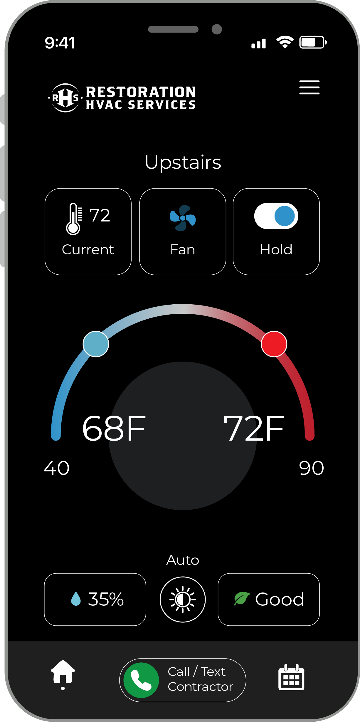 HVAC service technician